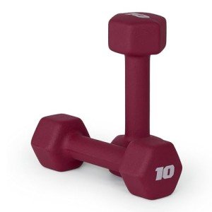 Crimson CAP Barbell 10 lb Neoprene Dumbbells