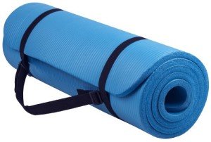 Extra Thick Anti-Tear Yoga Mat with Strap - Blue