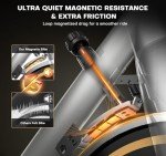 Magnetic Resistance Indoor Exercise Bike with Monitor