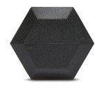 15-Pound Rubber Hex Dumbbell with Ergonomic Grip