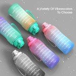 64oz Motivational Water Bottle with Straw & Handle