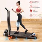 RHYTHM FUN Foldable Incline Treadmill with Remote