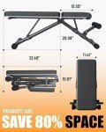 Adjustable Folding Weight Bench for Home Gym