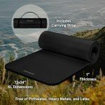 Retrospec Solana 1" Thick Non-Slip Yoga Mat