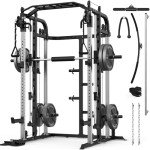 Royal Fitness Smith Machine Power Cage with Weight Plates