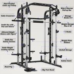 Royal Fitness Smith Machine Power Cage with Weight Plates