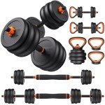 Adjustable 20kg Dumbbells Set for Home Workouts