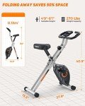YOSUDA 2-in-1 Folding Exercise Bike for Home Gym