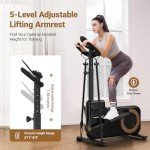 Compact Home Elliptical Machine with MERACH App