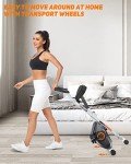 YOSUDA 2-in-1 Folding Exercise Bike for Home Gym