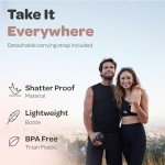 Hydracy 32oz Time Marker Water Bottle with Infuser