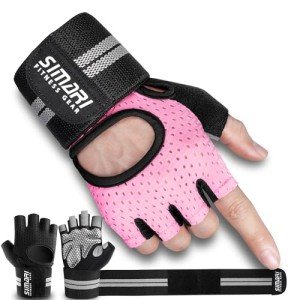 Breathable Padded Workout Gloves with Wrist Support