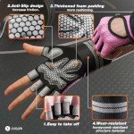 Breathable Padded Workout Gloves with Wrist Support