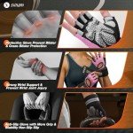 Breathable Padded Workout Gloves with Wrist Support