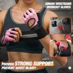 Breathable Padded Workout Gloves with Wrist Support