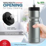 50 Strong Squeeze Water Bottle 2 Pack – 22 oz