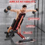 Adjustable 1200LBS Weight Bench for Home Gym