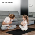 BalanceFrom EVA Foam Exercise Puzzle Mat - Black