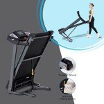 HUAGEED Compact Treadmill with Auto Incline