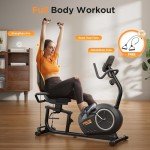 YOSUDA PRO Recumbent Exercise Bike with Resistance Bands