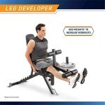Adjustable 6-Position Marcy Bench with Leg Developer