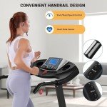 Foldable Electric Treadmill with Auto Incline 2.5 HP