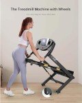 Foldable Electric Treadmill with Auto Incline 2.5 HP