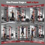 Multi-Function Power Rack with Cable Crossover