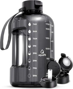 64 oz BPA Free Water Bottle with Time Marker
