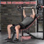 Adjustable Weight Bench with Leg Curl & Extension
