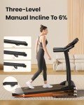 Compact Folding Treadmill with Incline and Speaker