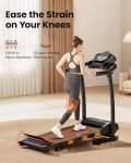 Compact Folding Treadmill with Incline and Speaker