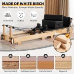 Portable Wood Pilates Reformer for Home Workouts