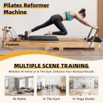 Portable Wood Pilates Reformer for Home Workouts