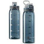 30oz Durable Time Marker Water Bottle for Workouts