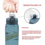 30oz Durable Time Marker Water Bottle for Workouts