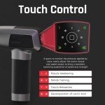 Wutsar Massage Gun, Deep Tissue Back Massager for Pain Relief - Electric Muscle Massager, Percussion Handheld Shoulder with 8 Speeds & 6 Heads, Birthday Gifts for Women (Gray)