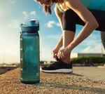 30oz Durable Time Marker Water Bottle for Workouts