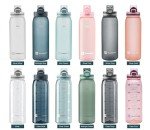 30oz Durable Time Marker Water Bottle for Workouts