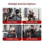 Adjustable Weight Bench & Squat Rack Combo