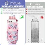 32 oz BPA Free Motivational Water Bottle with Sleeve