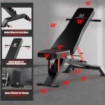 Heavy Duty Adjustable Weight Bench for Home Gym