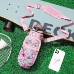 32 oz BPA Free Motivational Water Bottle with Sleeve