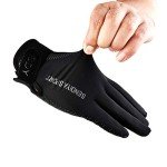 Black Workout Gloves with Full Palm Protection