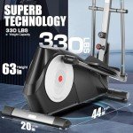 ANCHEER Quiet Magnetic Elliptical Machine for Home