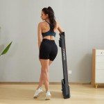 GOYOUTH Under Desk Treadmill with 12 HIIT Programs