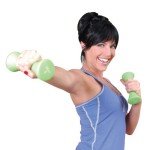 Tone Fitness Hourglass 20-Pound Dumbbell Set