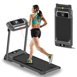 Portable Folding Treadmill with 12 Programs & LED