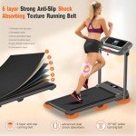 Portable Folding Treadmill with 12 Programs & LED