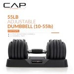 CAP Barbell 55lb Adjustable Dumbbell Set